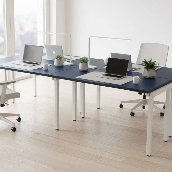 Bench Single Uni Extension Desk 1 Person Open Leg Colourful Desk