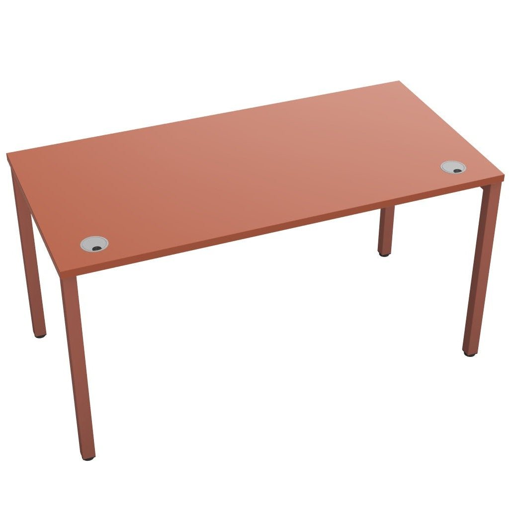 Bench Single Uni Desk 1 Person Open Leg Colourful Desks