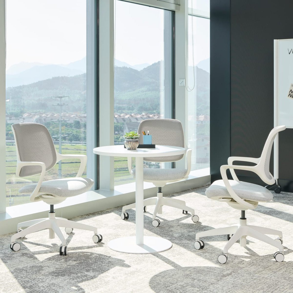 UX Operator or Meeting Office Chair Mesh Back Blue/Green/Black or White