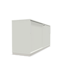 Sqart White SLiding door cabinet 160cm Wide by nowy styl