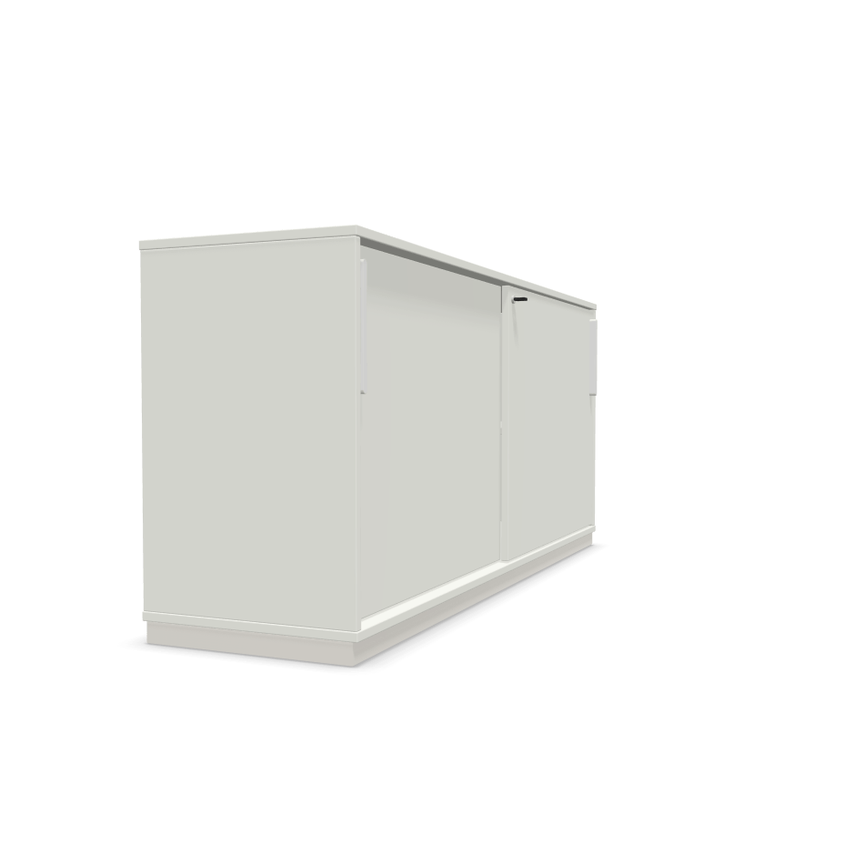 Sqart White SLiding door cabinet 160cm Wide by nowy styl