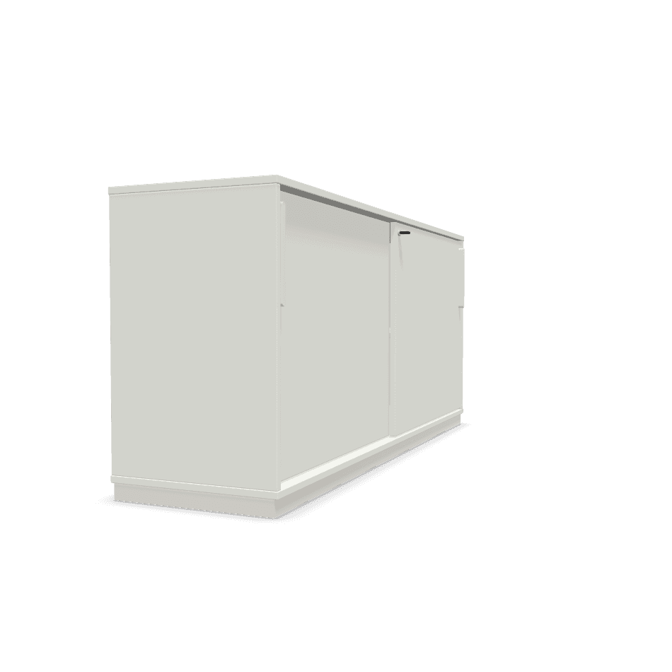 Sqart White SLiding door cabinet 160cm Wide by nowy styl