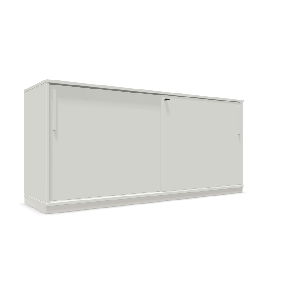 Sqart White SLiding door cabinet 160cm Wide by nowy styl
