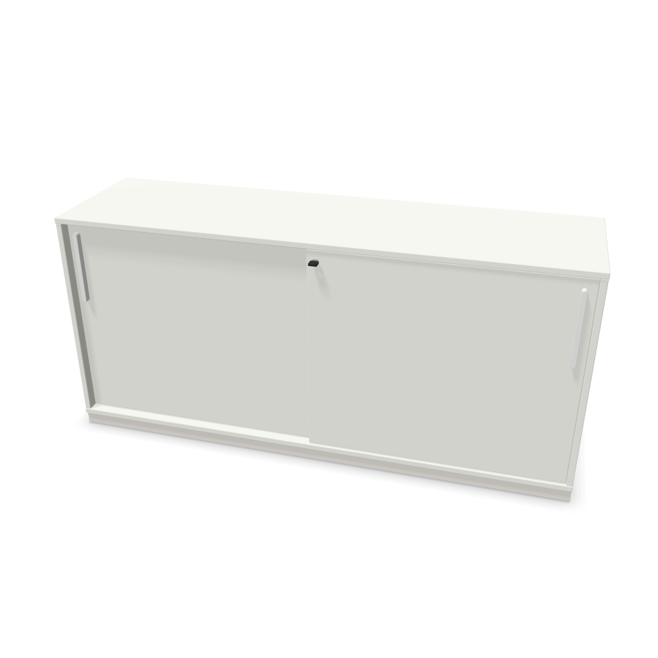 Sqart White SLiding door cabinet 160cm Wide by nowy styl