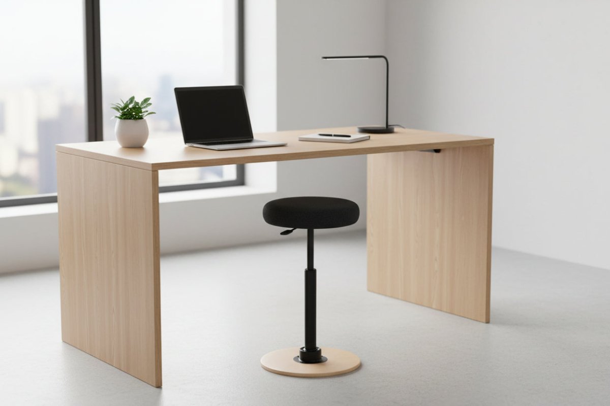 work space height adjuatable stool