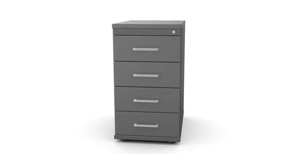 Wooden Desk High Pedestal Wuteh 4 Drawer 60cm/80cm Deep KO - CD 6Under Desk Pedestal Wooden