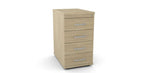 Wooden Desk High Pedestal Wuteh 4 Drawer 60cm/80cm Deep KO - CD 6Under Desk Pedestal Wooden