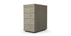 Wooden Desk High Pedestal Wuteh 4 Drawer 60cm/80cm Deep KO - CD 6Under Desk Pedestal Wooden