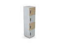 Wuteh Locker Single Storage Cabinet - SKU: WU - LC - 4E/GY, Front A: UO, Front B: AX6000, Front C: UO, Front D: AX6000, Front E: , Door Opening Side: RTHATSMYOFFICE