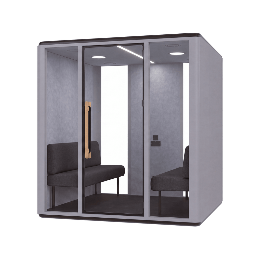 The Zeno 4-Person Pod extends the Zeno family into a larger, shared environment that accommodates up to four people with ease