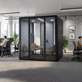 The Zeno 4-Person Pod extends the Zeno family into a larger, shared environment that accommodates up to four people with ease