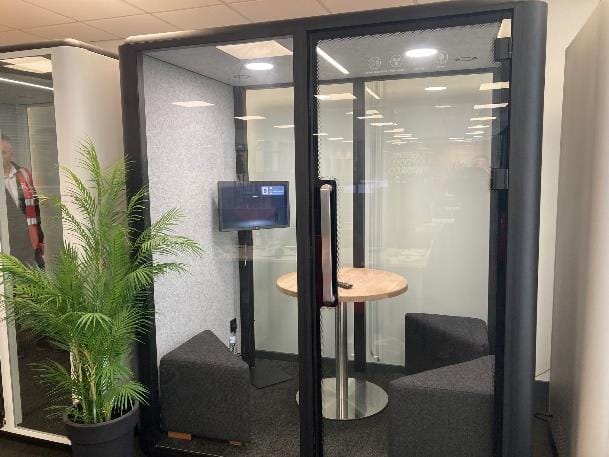 Zeno Hybrid Plus Phone Booth Acoustic Office POD Room 195cm W 128cm D