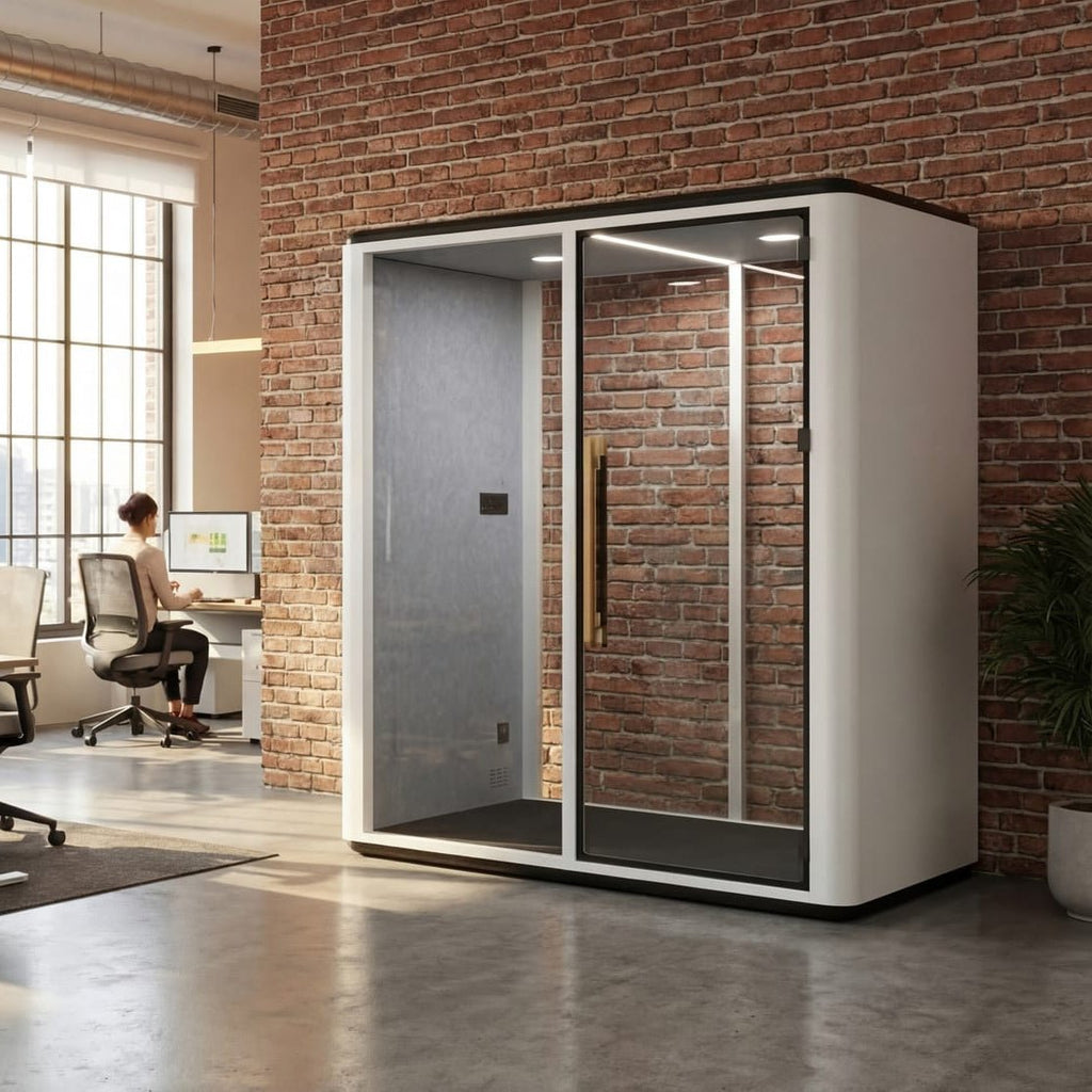 Zeno Hybrid Plus Phone Booth Acoustic Office POD Room 195cm W 128cm D
