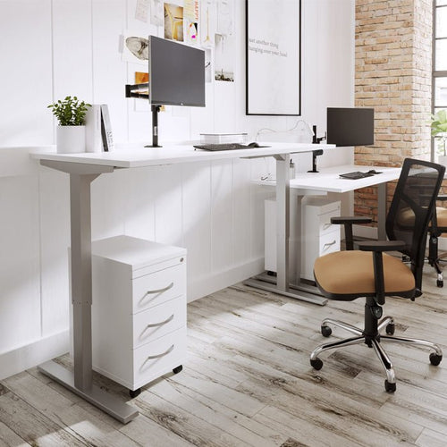 Levanta Zoom Height Adjustable Standing Desk Portals Top 120,140,160 or 180cm Wide 6 Office Furniture