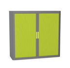 Office Cupboard Tambour Low 100cm Sliding Door Cabinet Create Colour Combinations  Black Grey