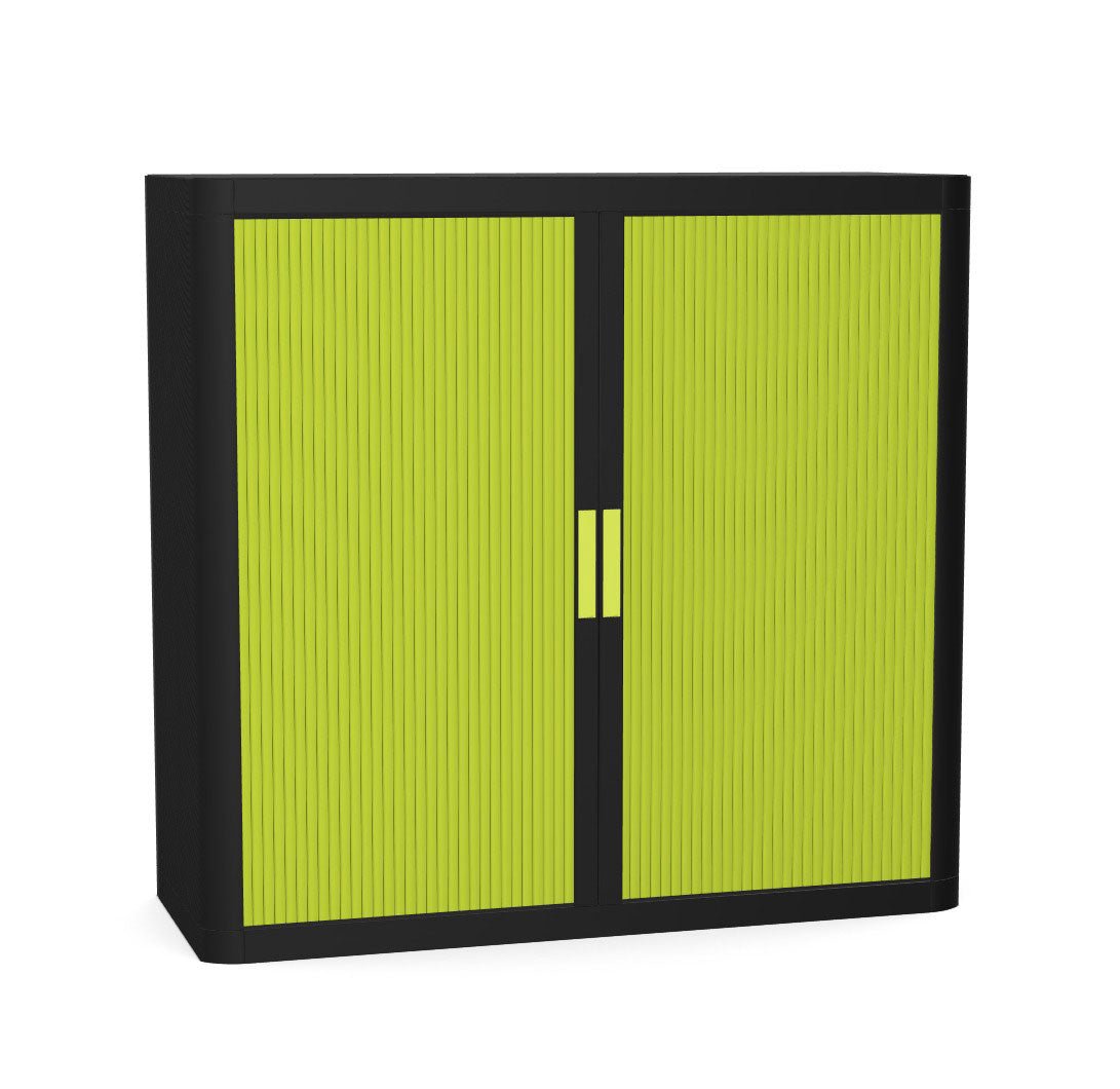 Office Cupboard Tambour Low 100cm Sliding Door Cabinet Create Colour Combinations  Anthracite Anthracite
