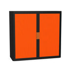 Office Cupboard Tambour Low 100cm Sliding Door Cabinet Create Colour Combinations  Anthracite White