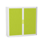 Office Cupboard Tambour Low 100cm Sliding Door Cabinet Create Colour Combinations  White Anthracite
