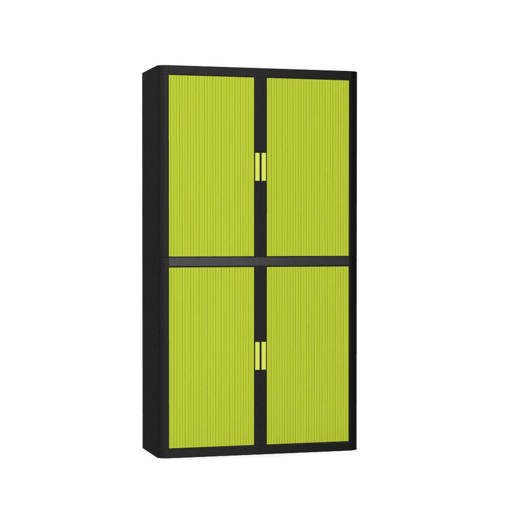 Colour Tambour Cupboard 200cm H with 4 shelves EOTAM2M TallPicture Tambour Cupboard