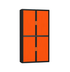 Colour Tambour Cupboard 200cm H with 4 shelves EOTAM2M TallPicture Tambour Cupboard