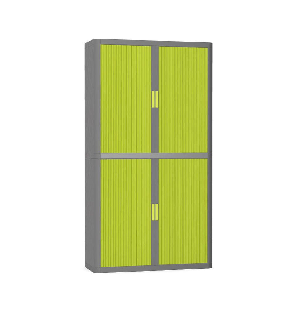 Colour Tambour Cupboard 200cm H with 4 shelves EOTAM2M TallPicture Tambour Cupboard