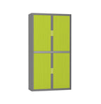 Colour Tambour Cupboard 200cm H with 4 shelves EOTAM2M TallPicture Tambour Cupboard