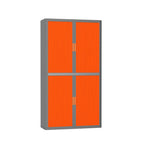 Colour Tambour Cupboard 200cm H with 4 shelves EOTAM2M TallPicture Tambour Cupboard