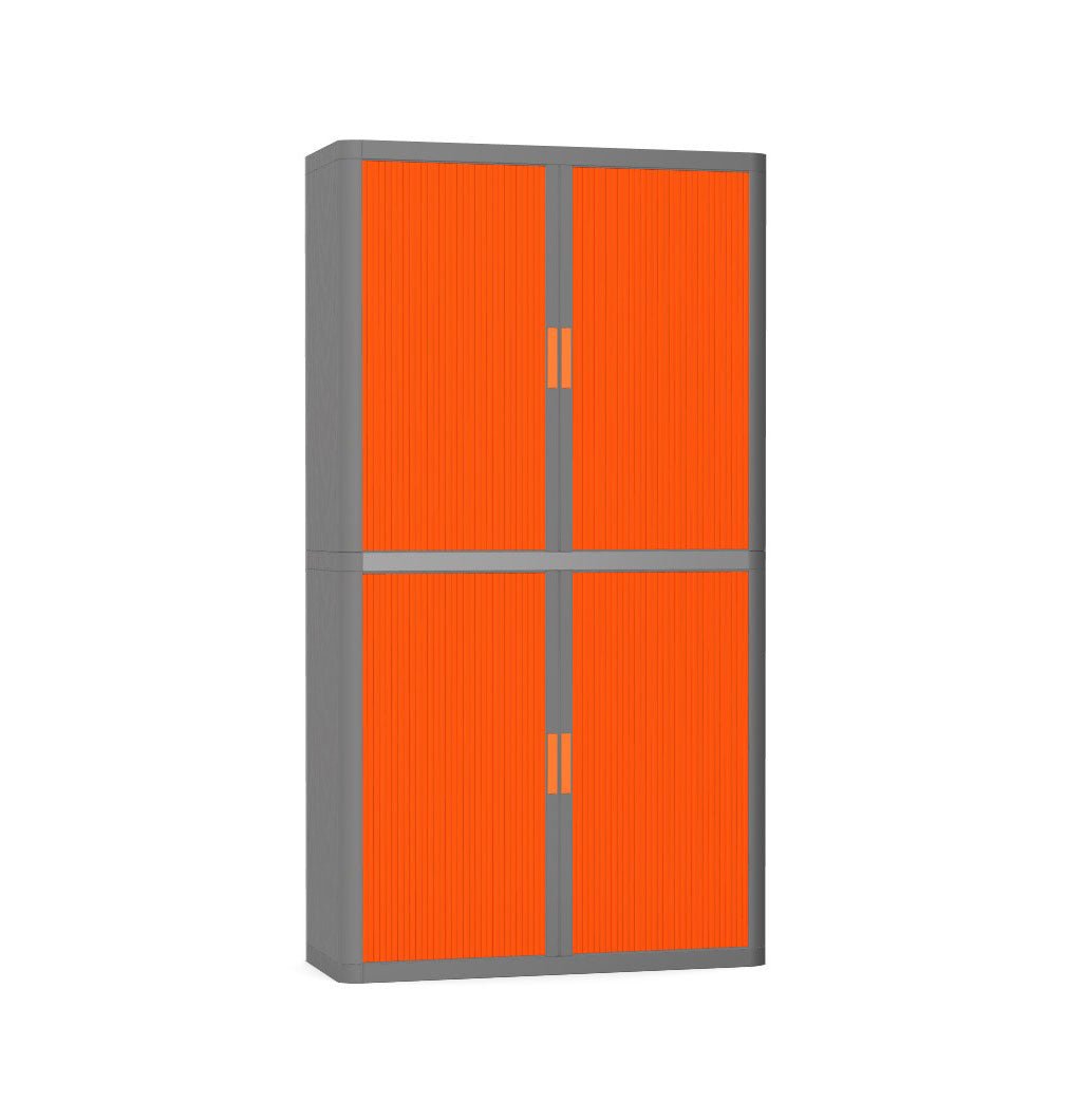 Colour Tambour Cupboard 200cm H with 4 shelves EOTAM2M TallPicture Tambour Cupboard