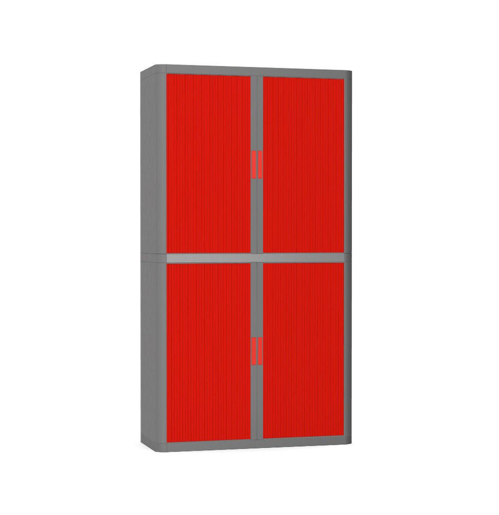 Colour Tambour Cupboard 200cm H with 4 shelves EOTAM2M TallPicture Tambour Cupboard