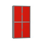 Colour Tambour Cupboard 200cm H with 4 shelves EOTAM2M TallPicture Tambour Cupboard