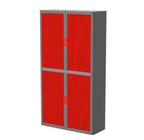 Colour Tambour Cupboard 200cm H with 4 shelves EOTAM2M TallPicture Tambour Cupboard