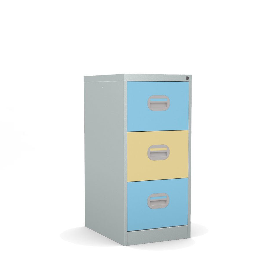 Budget 3 Drawer Filing Cabinet 360° View & AR Silverline Kontrax FCEC3F 1 Office Furniture