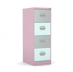 Colourful Budget 4 Drawer Filing Cabinet 360° View & AR Silverline Kontrax FCEC4F 1 Office Furniture 