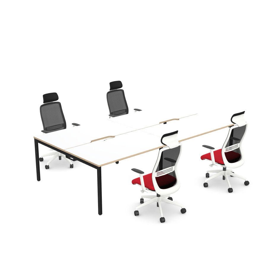 4 person Desk Set Configurator 4 Office FurnitureThat’s My Office Furniture, 360 Degree View storage, desk, chair