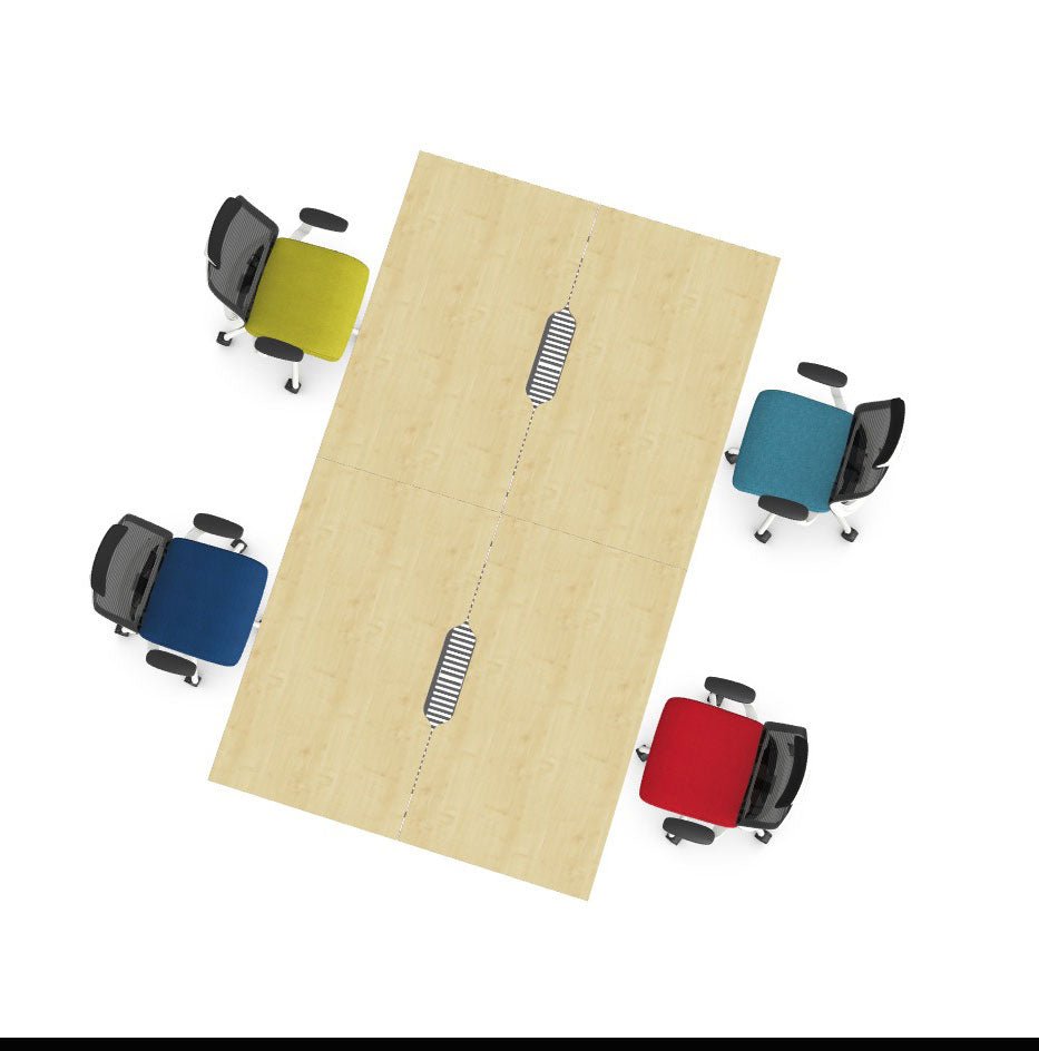 C Sense 4 person Desk Set Configurator 4 Office Furniture a