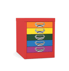 Office  5 Drawer NON-Locking Multidrawer by Silverline MDUR05SD-pride 1 Office Furniture and Home Remote Working