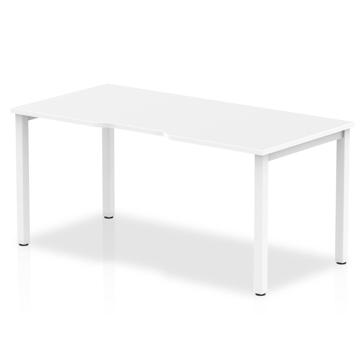 Office furniture evolve-plus-single-starter-desk Dynamic  White 140  Wide White Wide