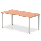 Office furniture evolve-plus-single-starter-desk Dynamic  Beech 160  Wide Silver Wide
