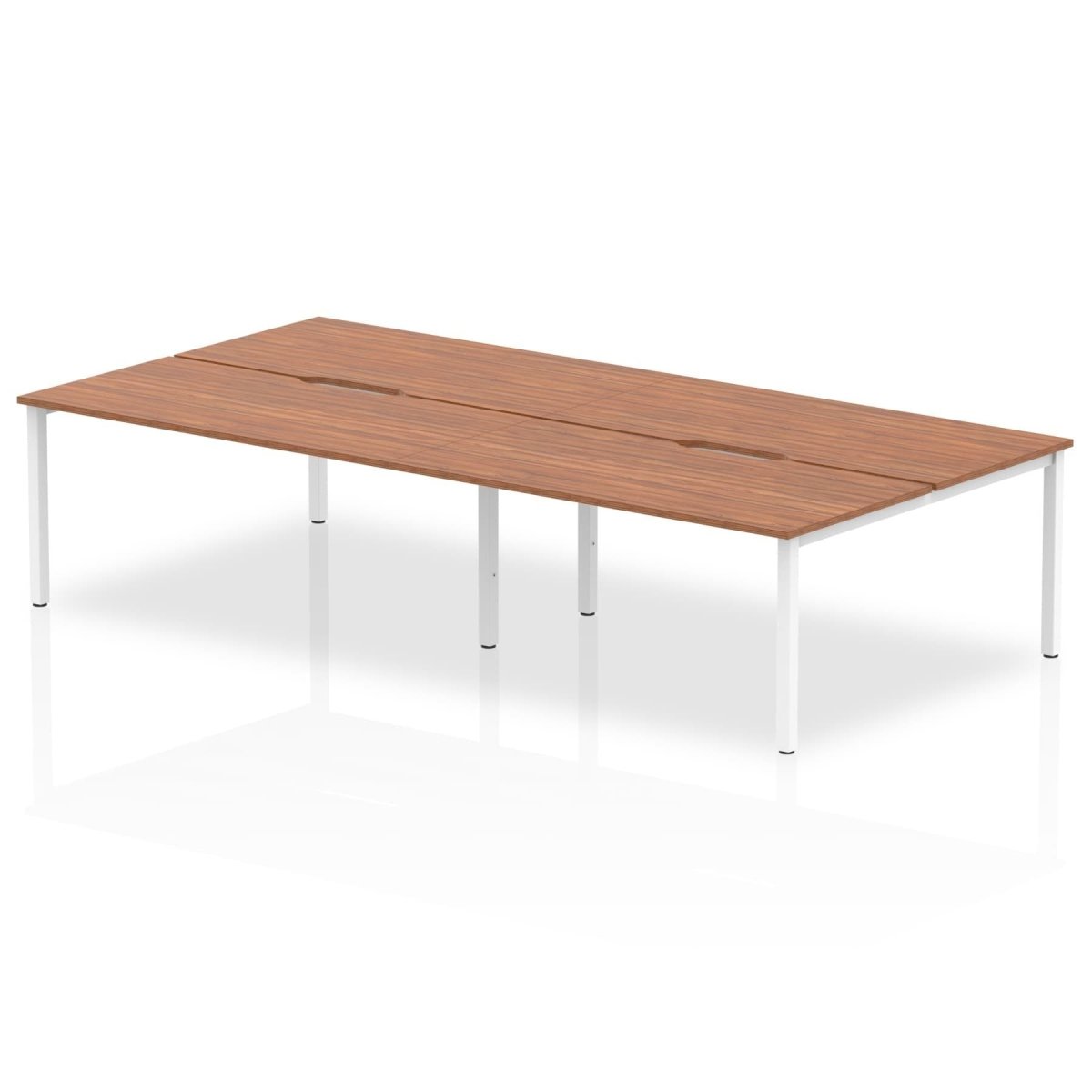 Office furniture evolve-plus-b2b-desk-4-person Dynamic  Walnut 160 Wide