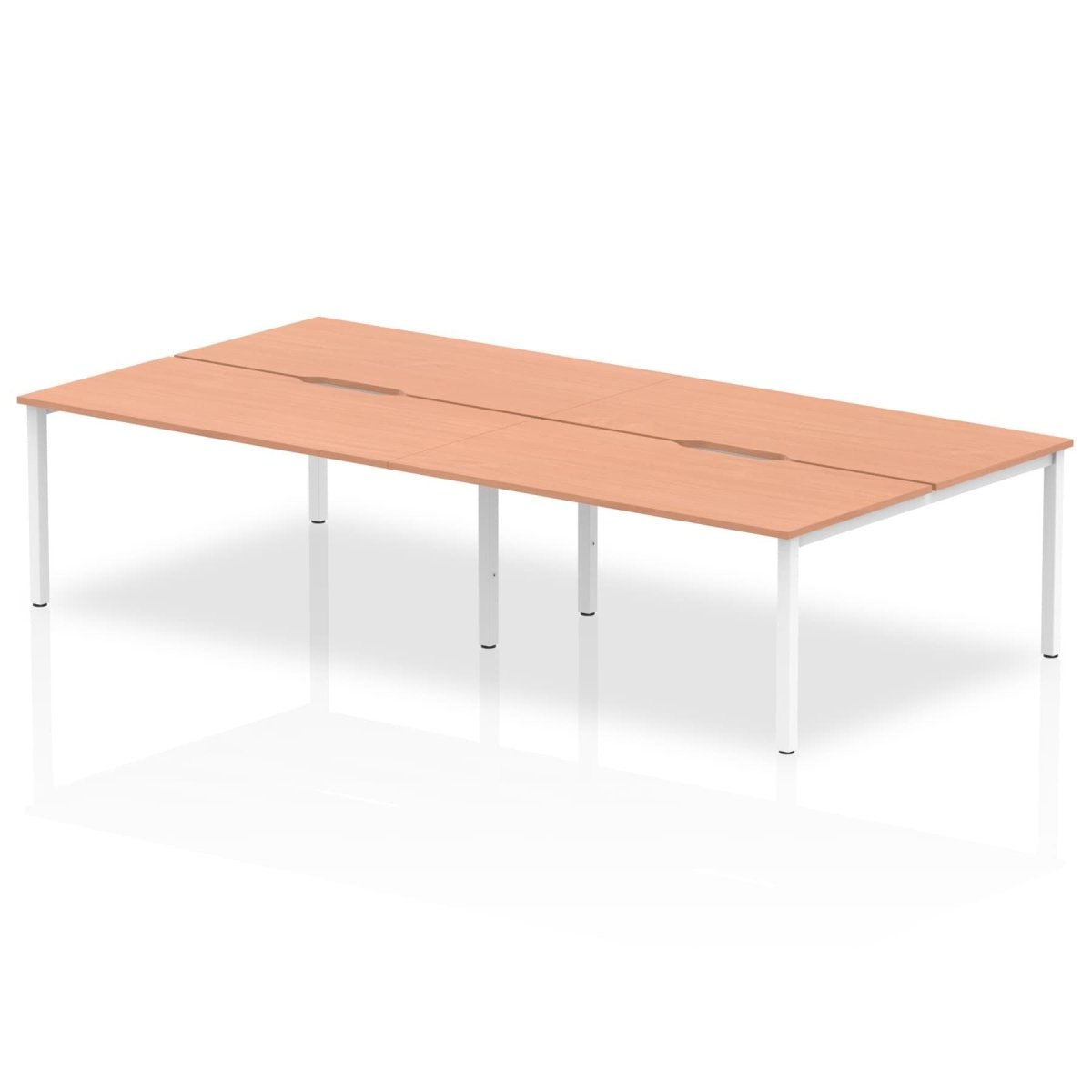 Office furniture evolve-plus-b2b-desk-4-person Dynamic  Beech 160 Wide