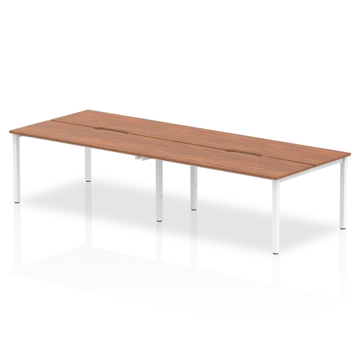 Office furniture evolve-plus-b2b-desk-4-person Dynamic  Walnut 140 Wide