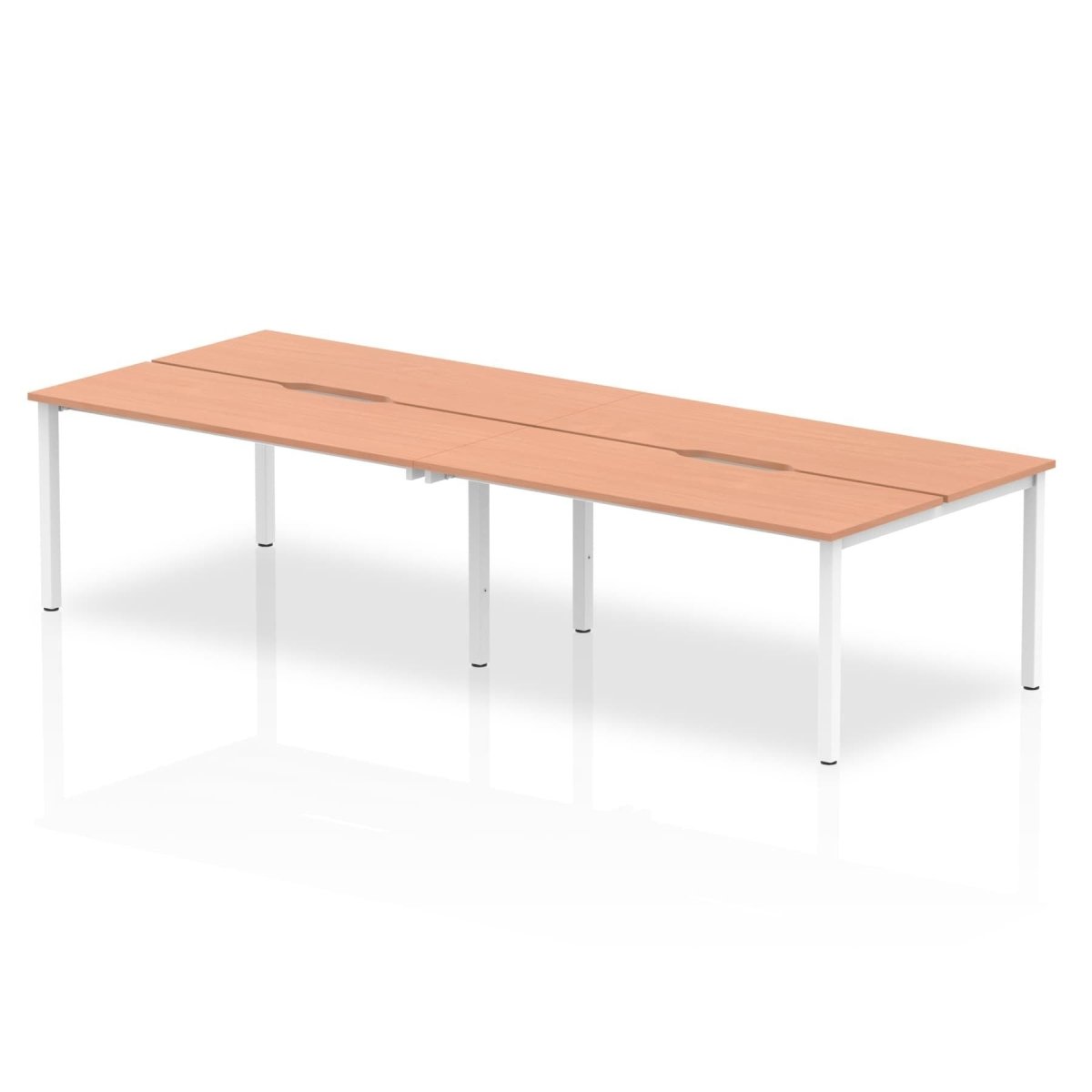 Office furniture evolve-plus-b2b-desk-4-person Dynamic  Beech 140 Wide