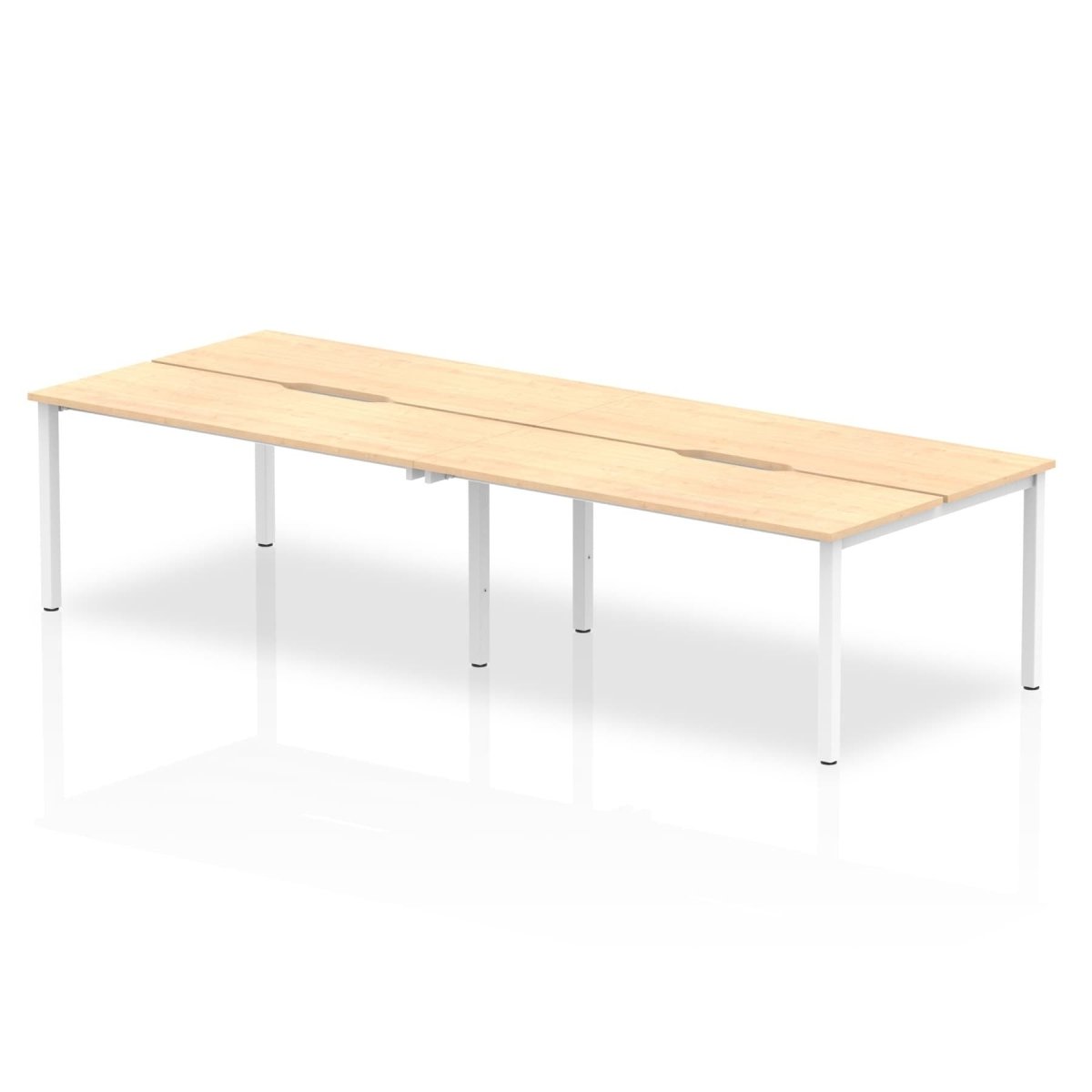 Office furniture evolve-plus-b2b-desk-4-person Dynamic  Maple 140 Wide