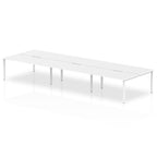 Office furniture evolve-plus-b2b-desk-6-person Dynamic  White White  160 Wide