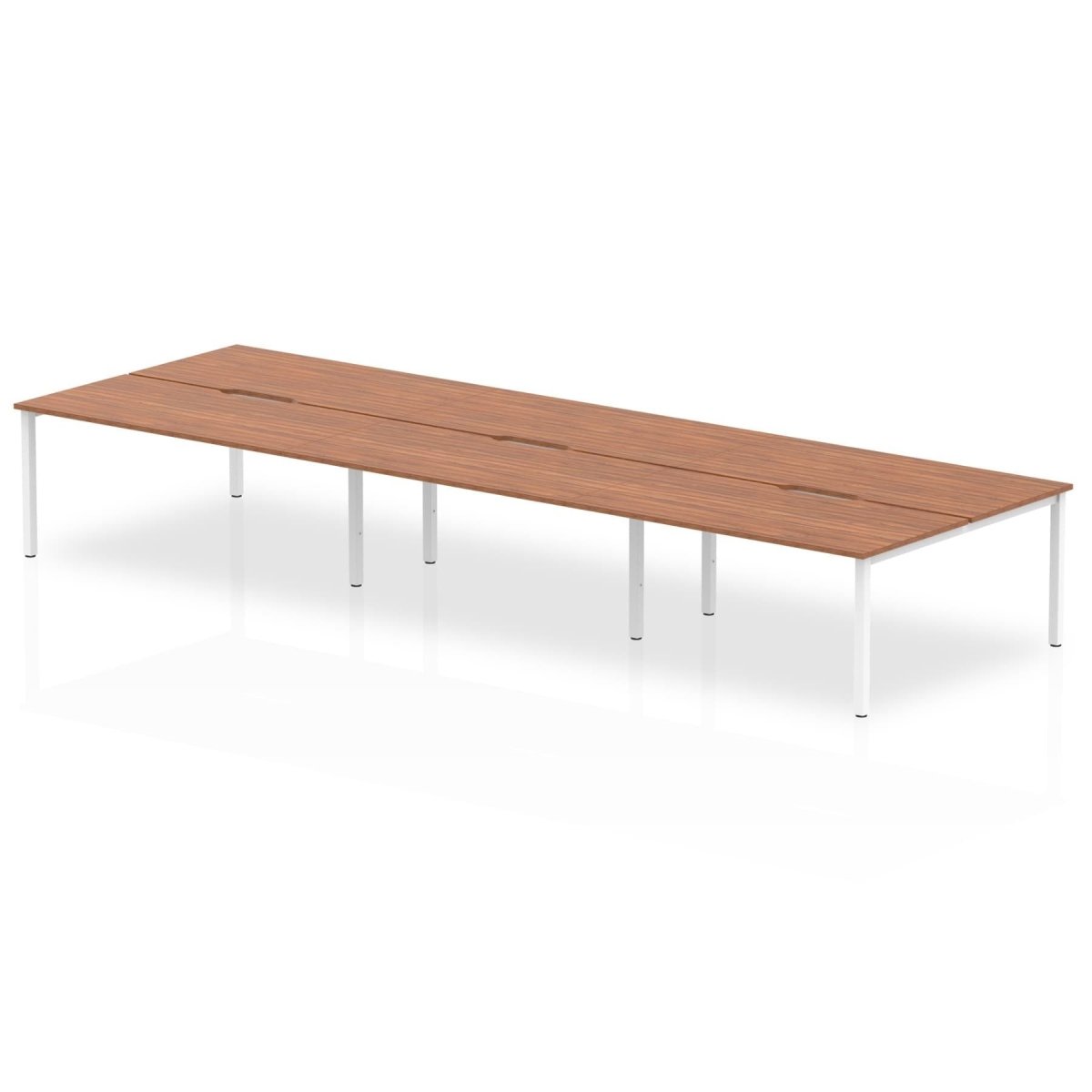 Office furniture evolve-plus-b2b-desk-6-person Dynamic  White White  120 Wide