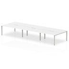 Office furniture evolve-plus-b2b-desk-6-person Dynamic  White White  140 Wide