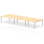 Office furniture evolve-plus-b2b-desk-6-person Dynamic  Walnut White  140 Wide