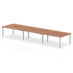 Office furniture evolve-plus-b2b-desk-6-person Dynamic  Oak Silver  160 Wide