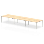 Office furniture evolve-plus-b2b-desk-6-person Dynamic  Maple White  140 Wide