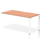 Office furniture evolve-plus-single-row-extension-desk Dynamic  Beech 140  Wide White Wide